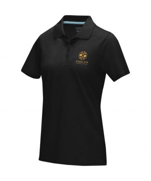 Polo femme personnalisé coton bio 180 g Graphite Textiles mode publicitaire