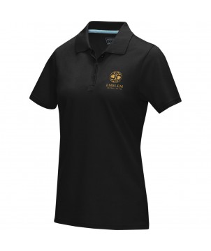 Textiles mode - Polo Graphite bio manches courtes femme | PRINTECOM