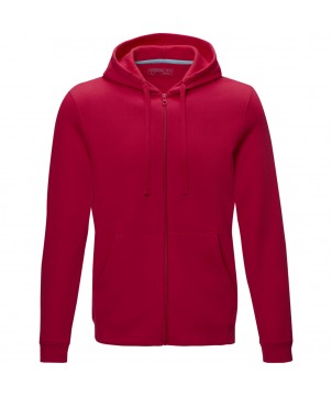 Textiles mode - Sweat full zip à capuche Ruby bio homme | PRINTECOM