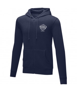 Textiles mode - Sweat à capuche zippé Theron pour homme | PRINTECOM