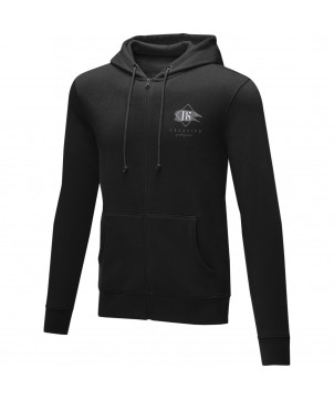 Textiles mode - Sweat à capuche zippé Theron pour homme | PRINTECOM