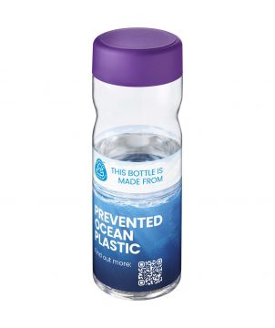 Bouteille de sport personnalisée recyclée océan 650 ml H2O Active Eco Base vissé Bouteilles et gourdes publicitaire