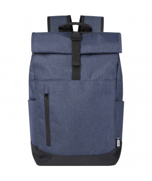 Sacs à dos - Sac à dos Libra recyclé GRS avec rabat enroulable pour ordinateur portable de 15,6" 12L | PRINTECOM