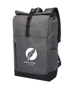 Sac à dos ordinateur recyclé GRS personnalisé 15,6 pouces 12 L Libra Sacs à dos publicitaire