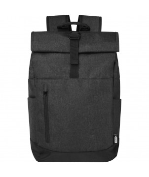 Sacs à dos - Sac à dos Libra recyclé GRS avec rabat enroulable pour ordinateur portable de 15,6" 12L | PRINTECOM