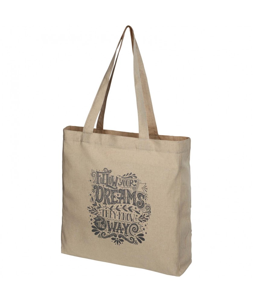 Sacs Shopping et Tote Bags - Sac shopping Pheebs recyclé avec soufflet 210 gr/m² 13L | PRINTECOM