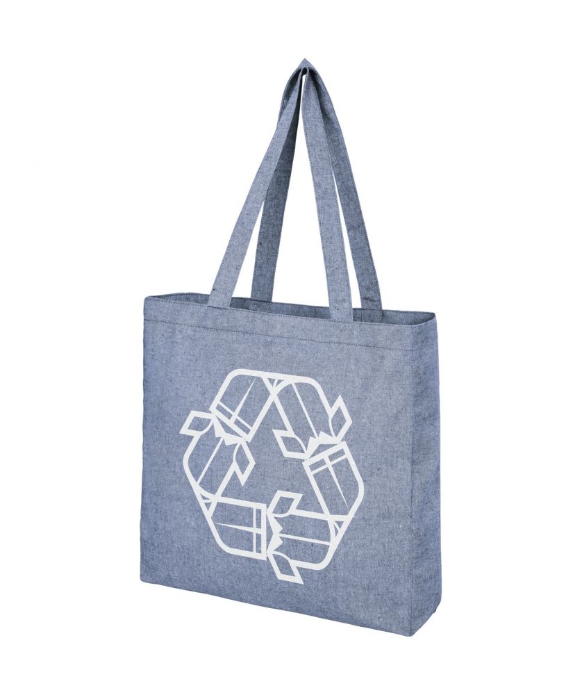 Tote bag recyclé à soufflet personnalisé 210 g 13 L Pheebs