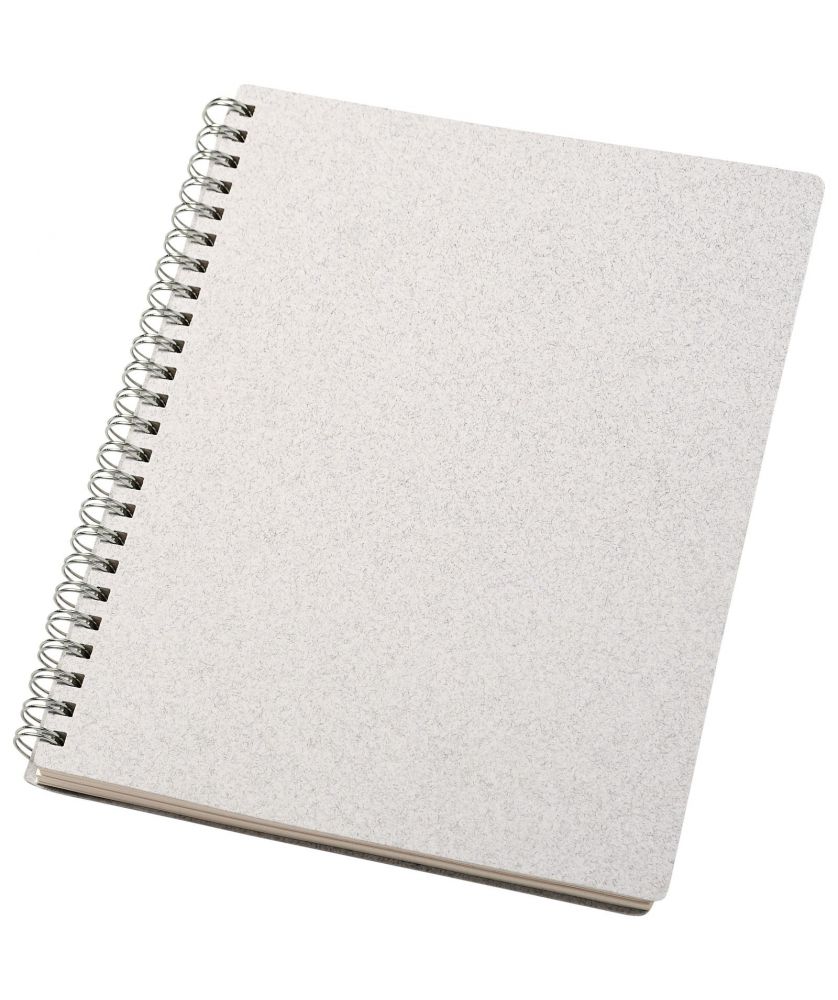 Carnet à spirale A5 en matériaux recyclés personnalisé Bianco Carnets publicitaire