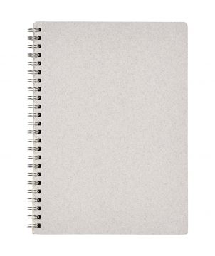 Carnet à spirale A5 en matériaux recyclés personnalisé Bianco Carnets publicitaire