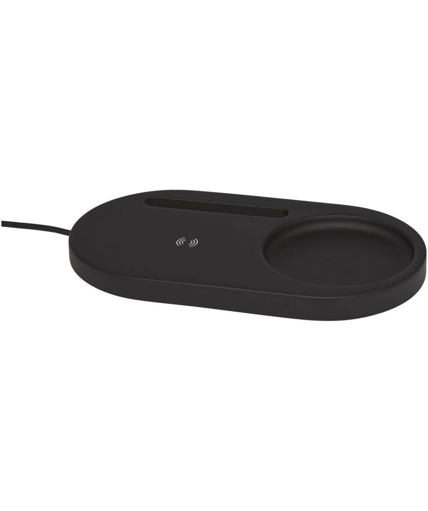 Organiseur de bureau et chargeur sans fil 5 W personnalisé Klip Chargeurs et Batteries publicitaire
