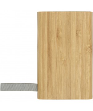 Chargeurs et Batteries - Batterie de secours Tulda de 5 000 mAh en bambou | PRINTECOM