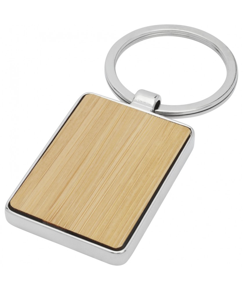 Porte-clés - Porte-clés rectangulaire Neta en bambou | PRINTECOM