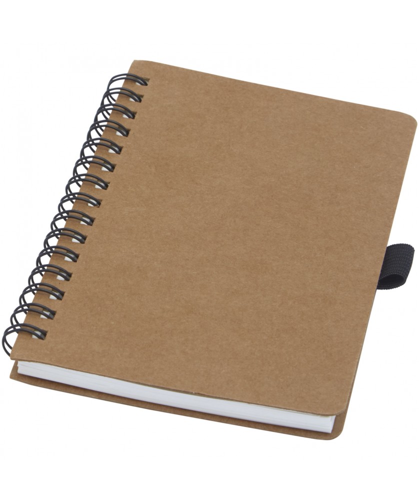Carnets - Carnet Cobble A6 à spirales en carton recyclé avec papier de pierre | PRINTECOM