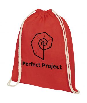 Sac à cordon coton personnalisé 140 g 5 L Oregon Sacs à dos publicitaire