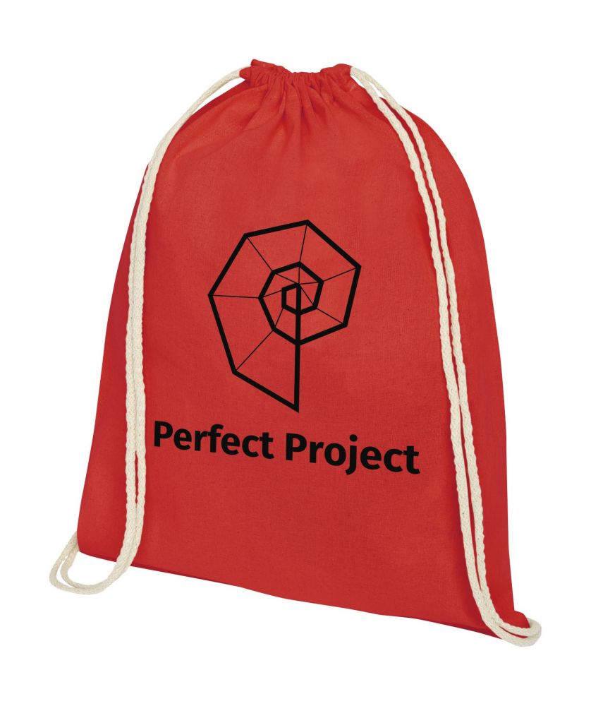 Sac à cordon coton personnalisé 140 g 5 L Oregon Sacs à dos publicitaire