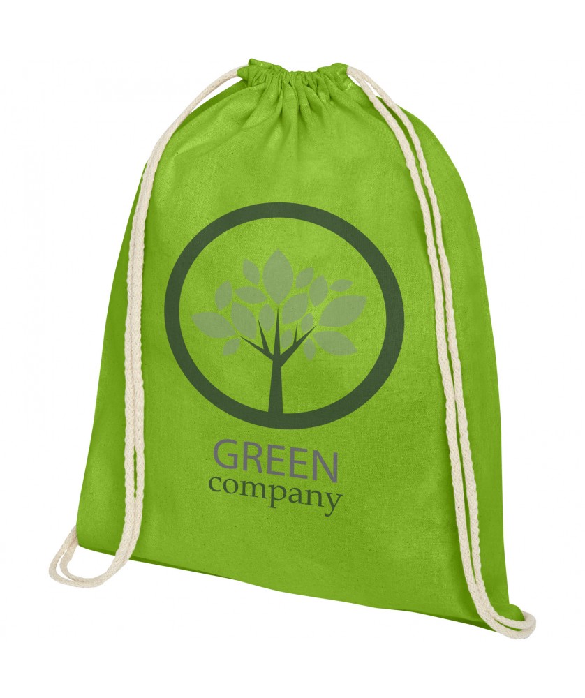 Sacs à dos - Sac à dos Oregon en coton de 140 g/m² avec cordon de serrage 5L | PRINTECOM