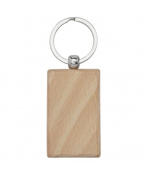 Porte-clés - Porte-clés rectangulaire Gian en bois de hêtre | PRINTECOM