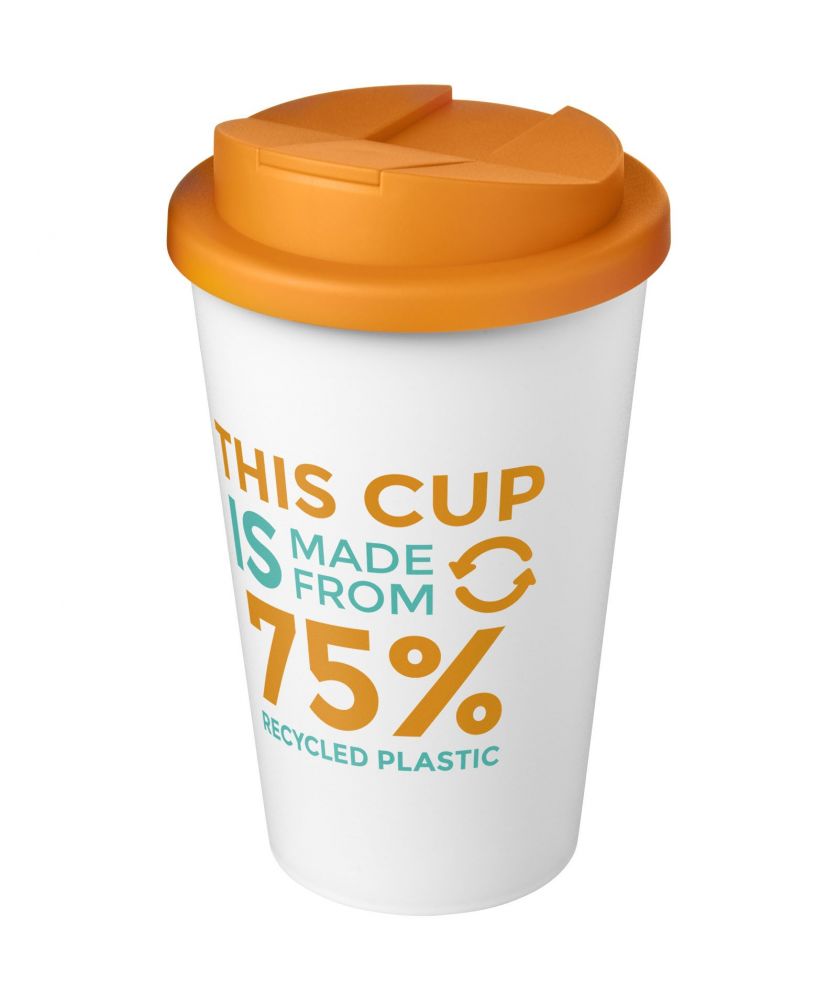 Gobelet isotherme personnalisé recyclé anti-déversement 350 ml Americano® Eco Gobelets et mugs publicitaire