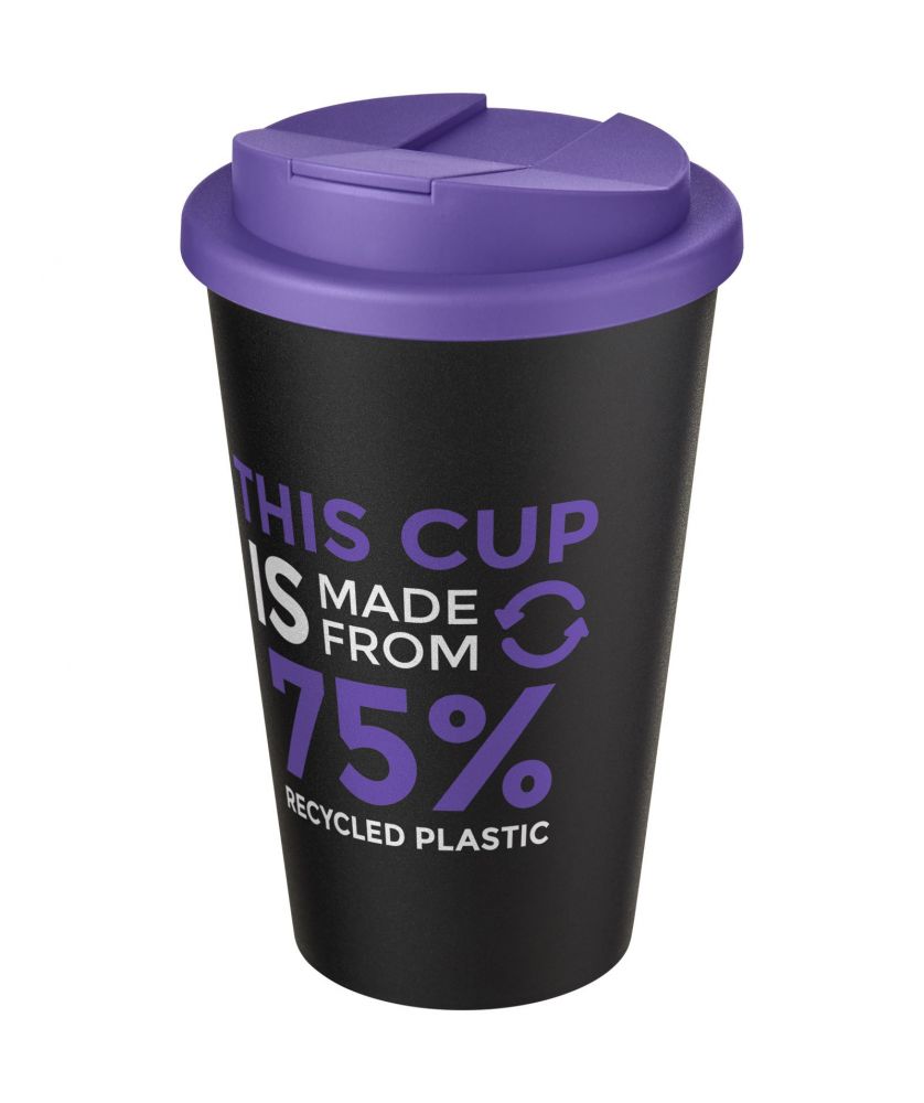 Gobelet isotherme personnalisé recyclé anti-déversement 350 ml Americano® Eco Gobelets et mugs publicitaire