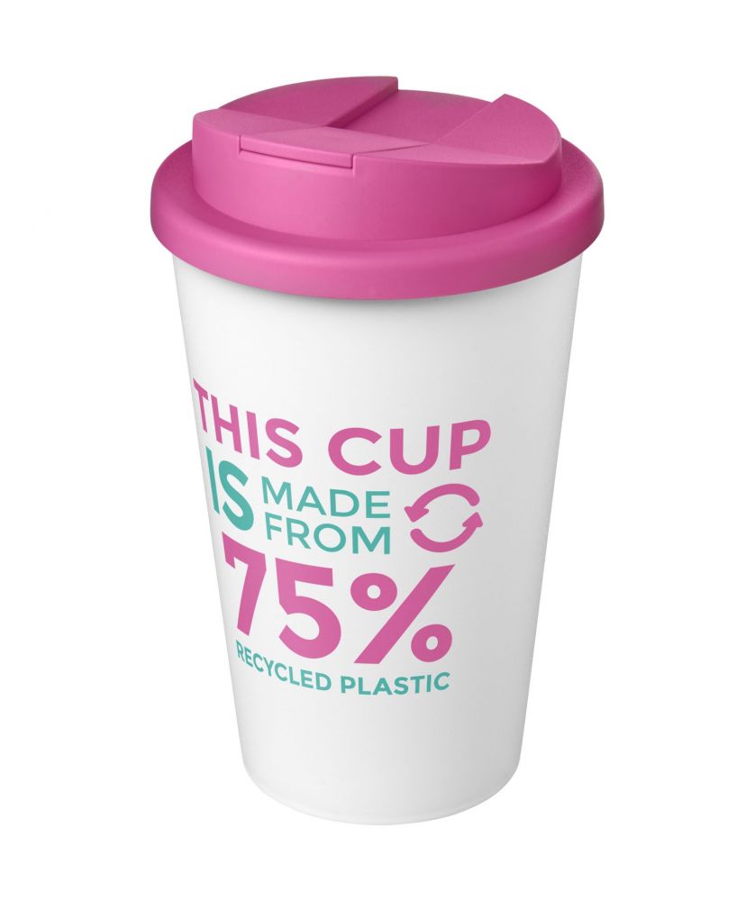 Gobelet isotherme personnalisé recyclé anti-déversement 350 ml Americano® Eco Gobelets et mugs publicitaire