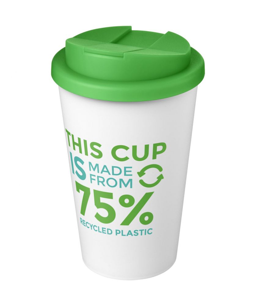 Gobelet isotherme personnalisé recyclé anti-déversement 350 ml Americano® Eco Gobelets et mugs publicitaire