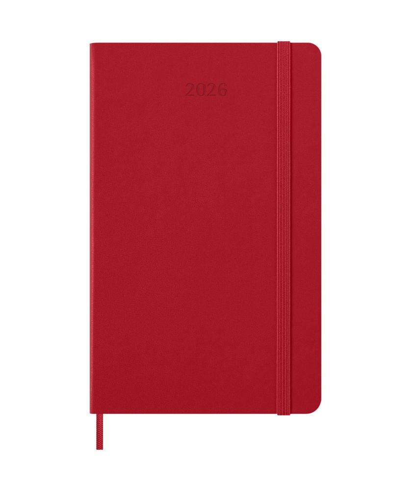 Agenda quotidien L 12 mois 2026 à couverture rigide Moleskine Carnets publicitaire