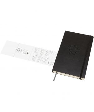 Agenda quotidien L 12 mois 2026 à couverture rigide Moleskine Carnets publicitaire