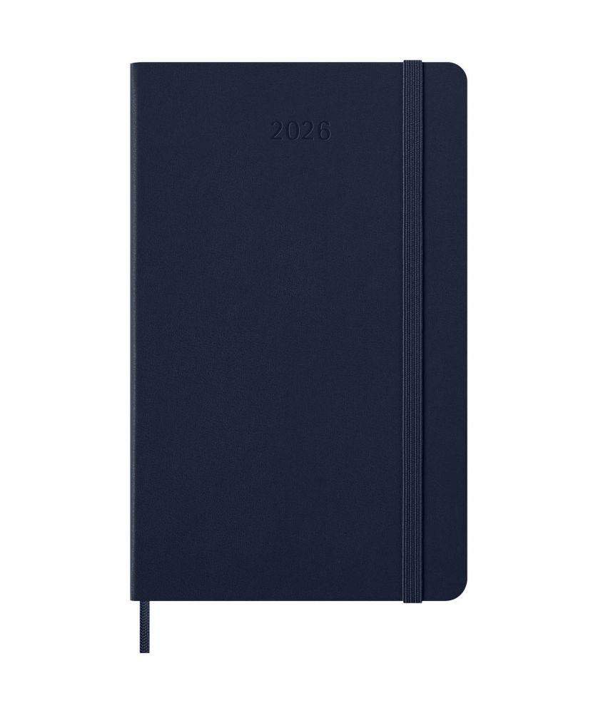 Agenda hebdomadaire L 12 mois 2026 à couverture rigide Moleskine Carnets publicitaire