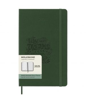 Agenda hebdomadaire L 12 mois 2026 à couverture rigide Moleskine Carnets publicitaire
