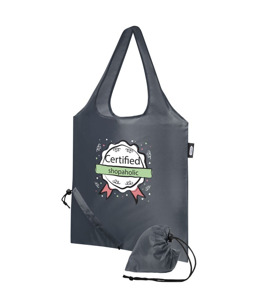 Sac shopping pliable recyclé personnalisé 7 L Sabia Sacs Shopping et Tote Bags publicitaire