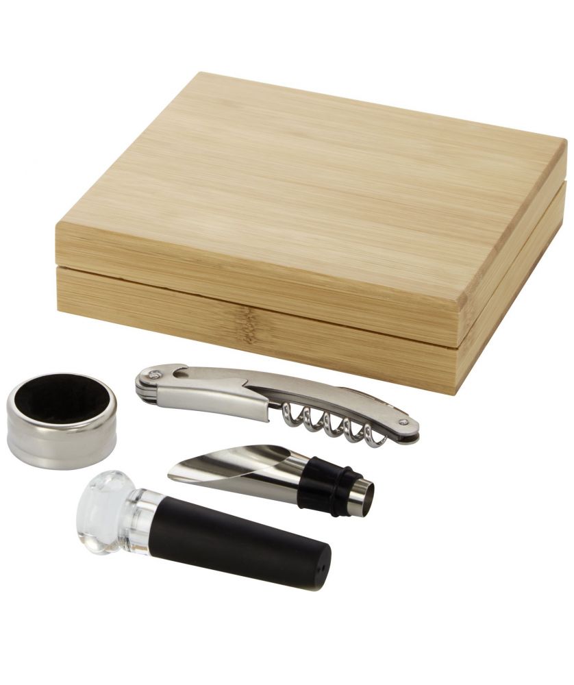 Coffret à vin 4 pièces personnalisé Syrat