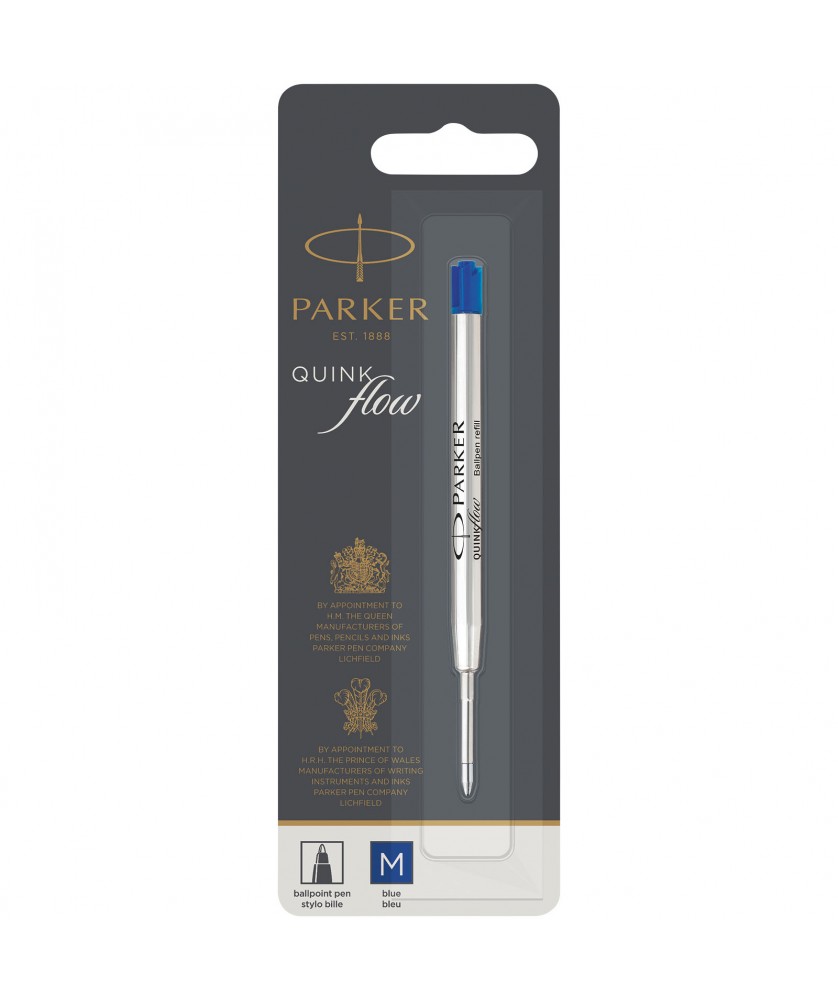 Cartouche pour stylo bille Quinkflow Parker (encre bleue) A trier publicitaire