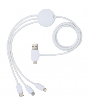 Accessoires de téléphonie - Câble de charge 5-en-1 Pure avec additif antibactérien | PRINTECOM