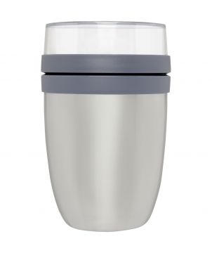 Bol repas isotherme 2 compartiments 500+200 ml personnalisé Ellipse Vaisselle publicitaire