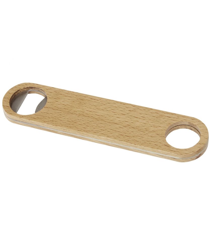 Ouvre-bouteille en bois et inox avec attache personnalisé Origina Accessoires pour Vin et Spiritueux publicitaire