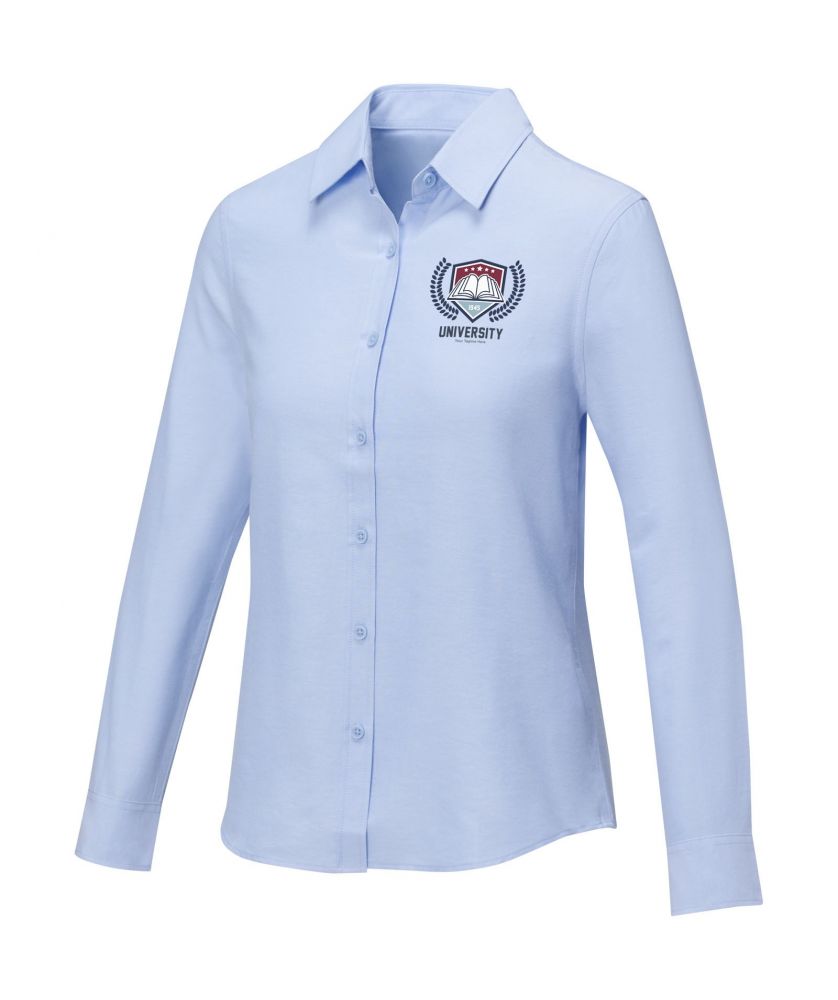 Chemise femme personnalisée manches longues Pollux Textiles mode publicitaire