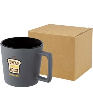Tasse céramique personnalisée mate 370 ml Cali Gobelets et mugs publicitaire