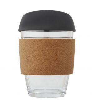 Gobelet personnalisé verre borosilicate 360 ml Lidan Gobelets et mugs publicitaire