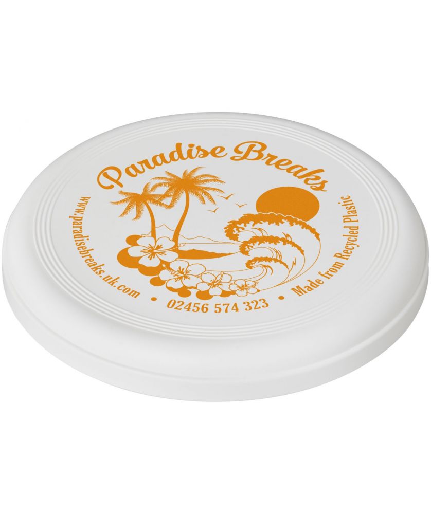 Frisbee en plastique océanique recyclé personnalisé Crest Jeux et Jouets publicitaire