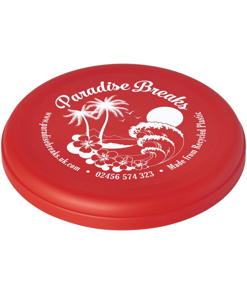Frisbee en plastique océanique recyclé personnalisé Crest Jeux et Jouets publicitaire