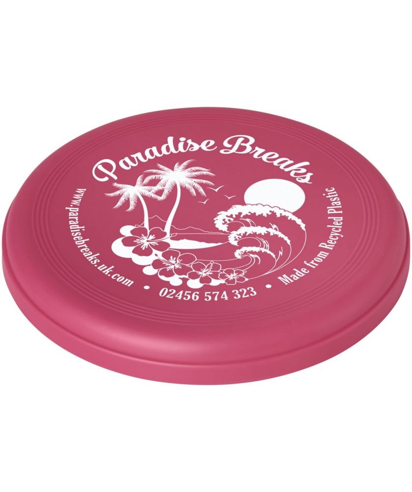 Frisbee en plastique océanique recyclé personnalisé Crest Jeux et Jouets publicitaire
