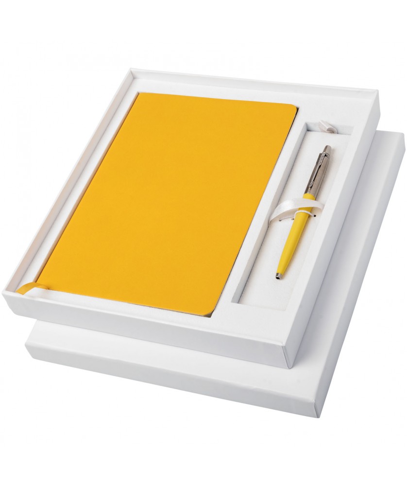 Parure-cadeau avec cahier Classic et stylo Parker Stylos publicitaire