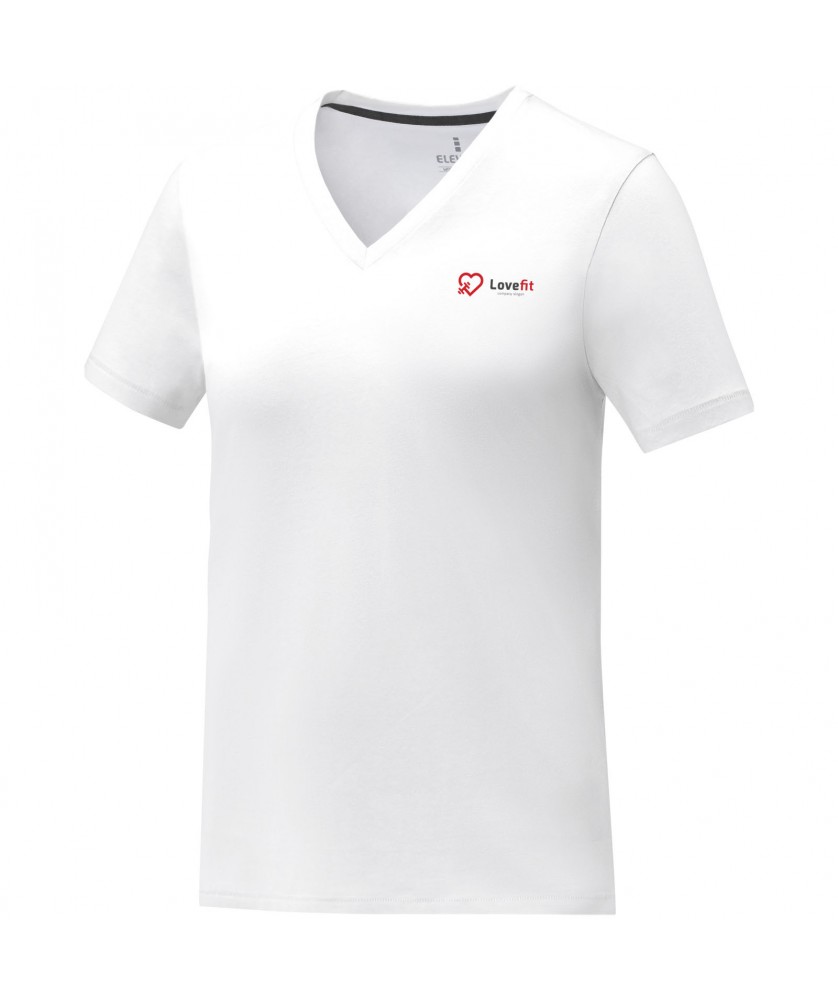 T-Shirts - T-shirt Somoto manches courtes col V femme | PRINTECOM