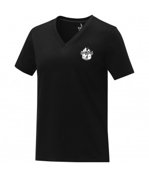 T-Shirts - T-shirt Somoto manches courtes col V femme | PRINTECOM