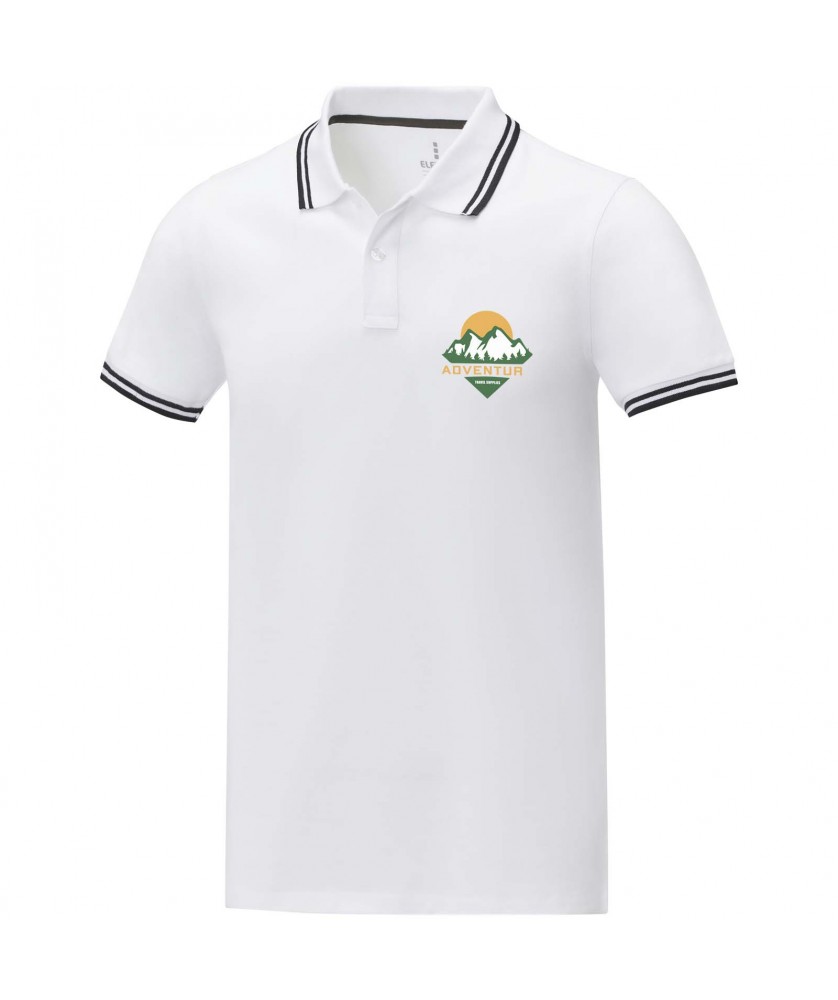 Textiles mode - Polo tipping Amarago manches courtes homme | PRINTECOM