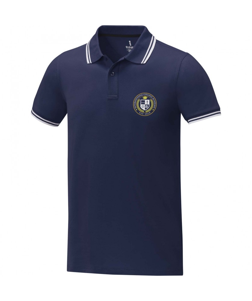 Textiles mode - Polo tipping Amarago manches courtes homme | PRINTECOM