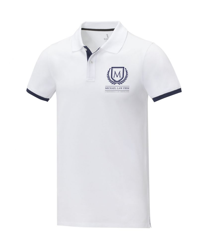 Polo homme personnalisé bicolore 200 g Morgan Textiles mode publicitaire