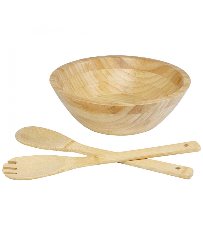 Vaisselle - Saladier et ustensiles Argulls en bambou | PRINTECOM