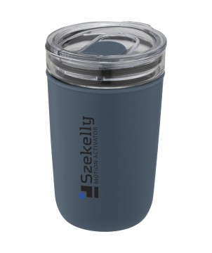 Gobelets et mugs - Gobelet en verre Bello de 420 ml avec paroi extérieure en plastique recyclé | PRINTECOM