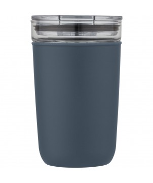 Gobelets et mugs - Gobelet en verre Bello de 420 ml avec paroi extérieure en plastique recyclé | PRINTECOM